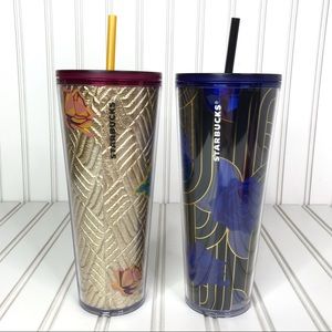 NWT Starbucks 2 Roses Fall Collection Tumblers
